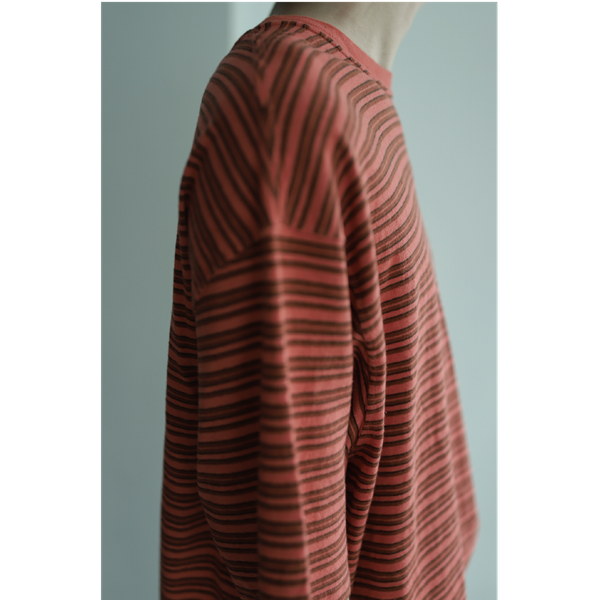 CONFECT - Cotton Linen Big Tee Red Boder