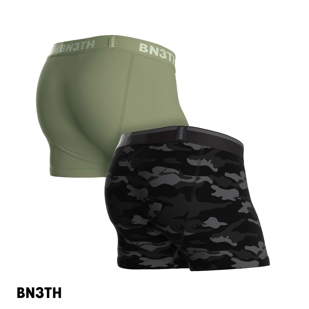 BN3TH 畢尼適 經典短版兩件組-黑磨迷彩X松樹綠