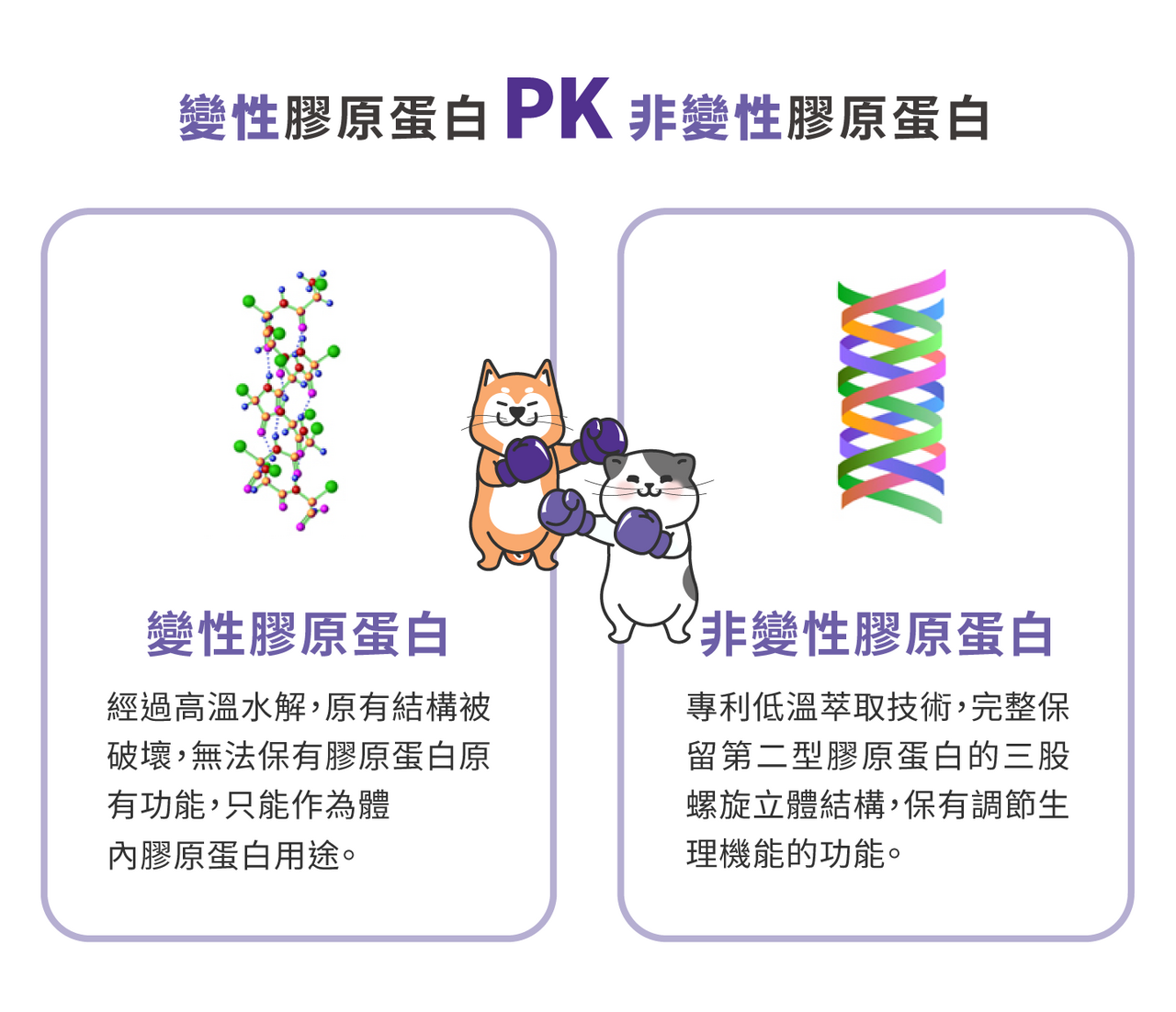 變性膠原蛋白PK非變性膠原蛋白