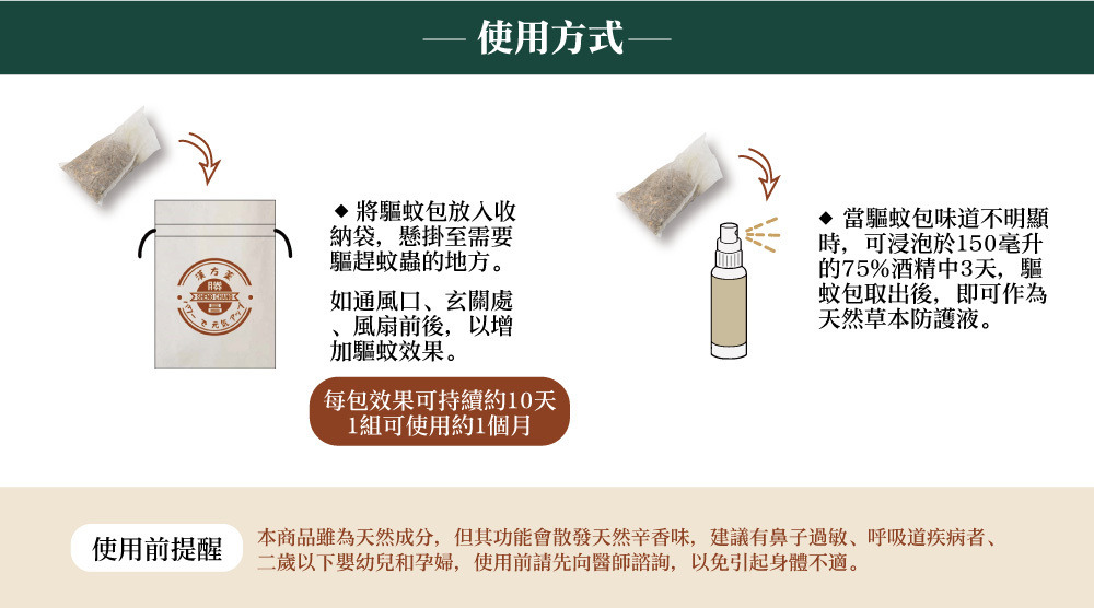 勝昌驅蚊包，防蚊包可以如何利用及使用