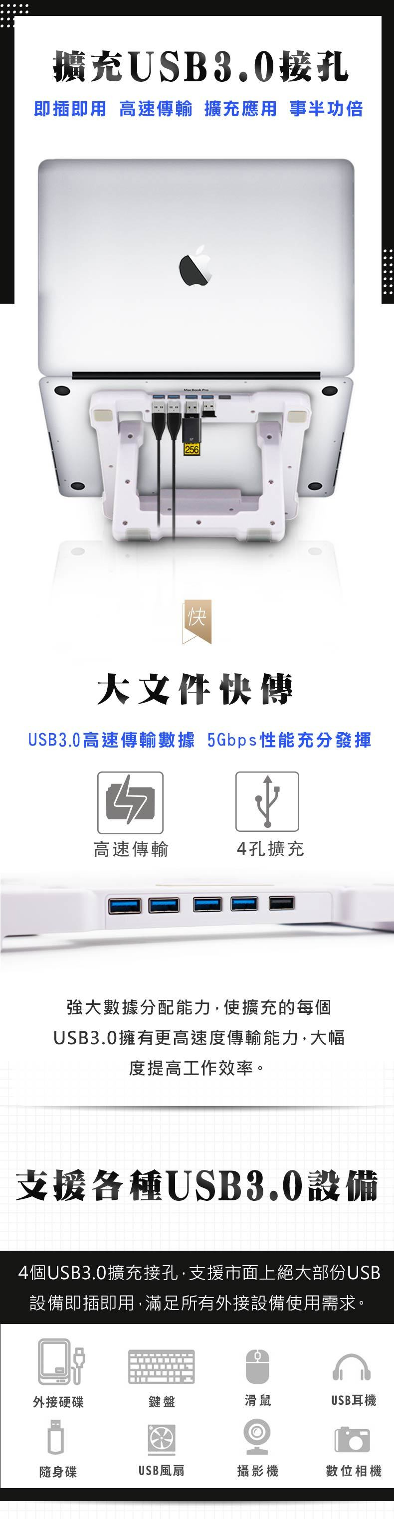 aka USB3.0筆電散熱架